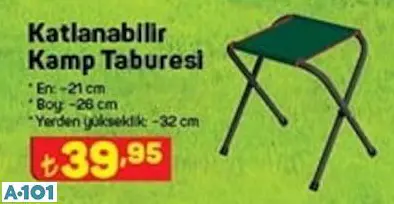 KATLANABİLİR KAMP TABURESİ